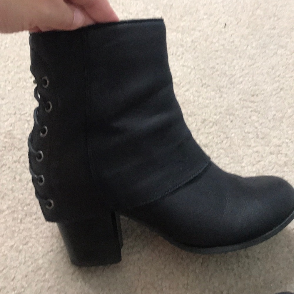 Fergie Tie Up Back Booties